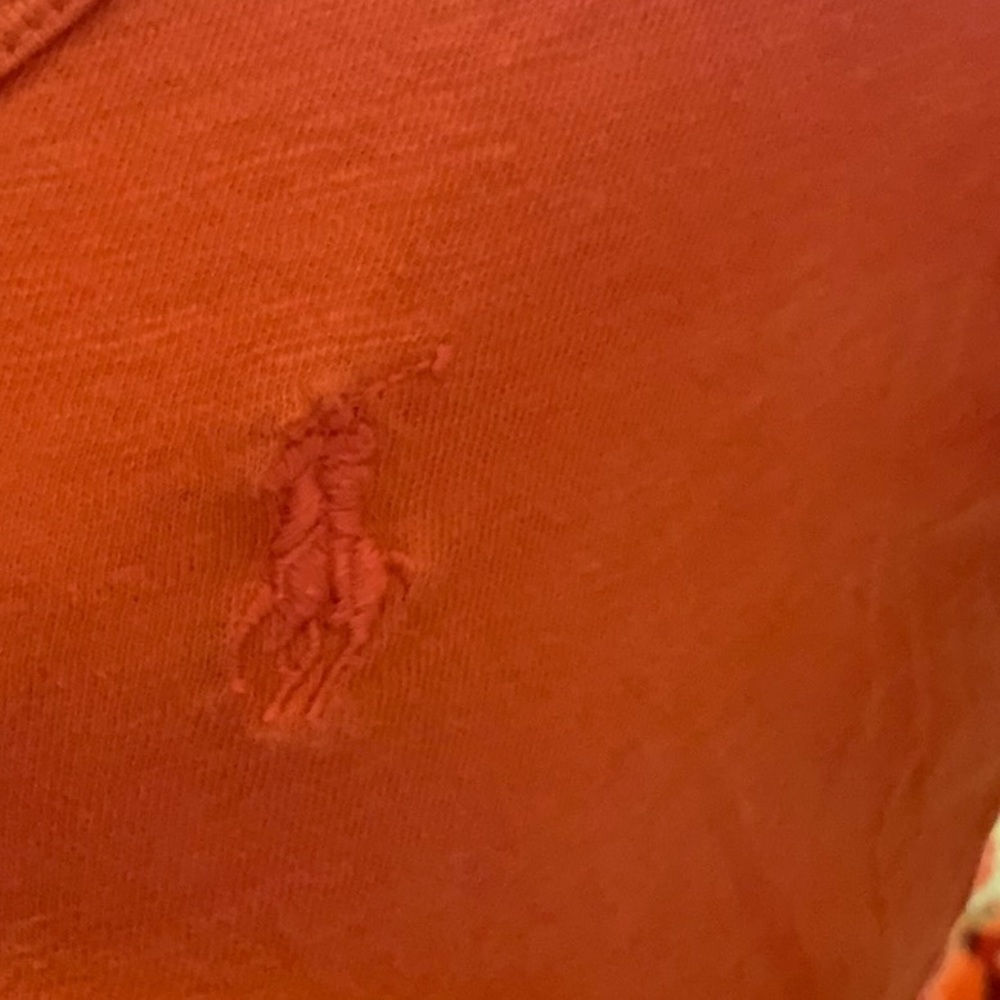 Ralph Lauren Cotton Blend Orange T-shirt- M - Picture 2 of 3